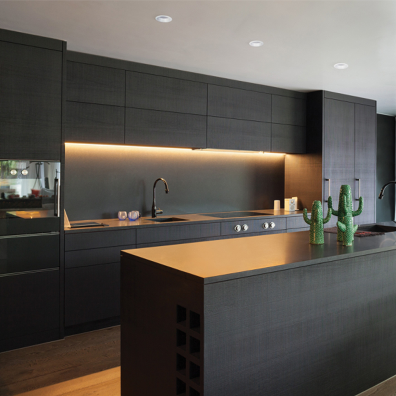 Durable Popular Lacquer Blue and White Kitchen Island White Shaker Kitchen Cabinets