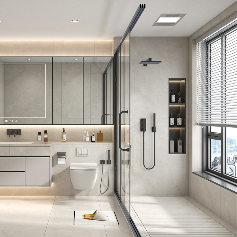 Factory Outlet Multiple Repurchase Wooden Double Sink Bathroom Cabinets with for Modern Furniture Laundry Room Shower MDF Bathroom Vanity