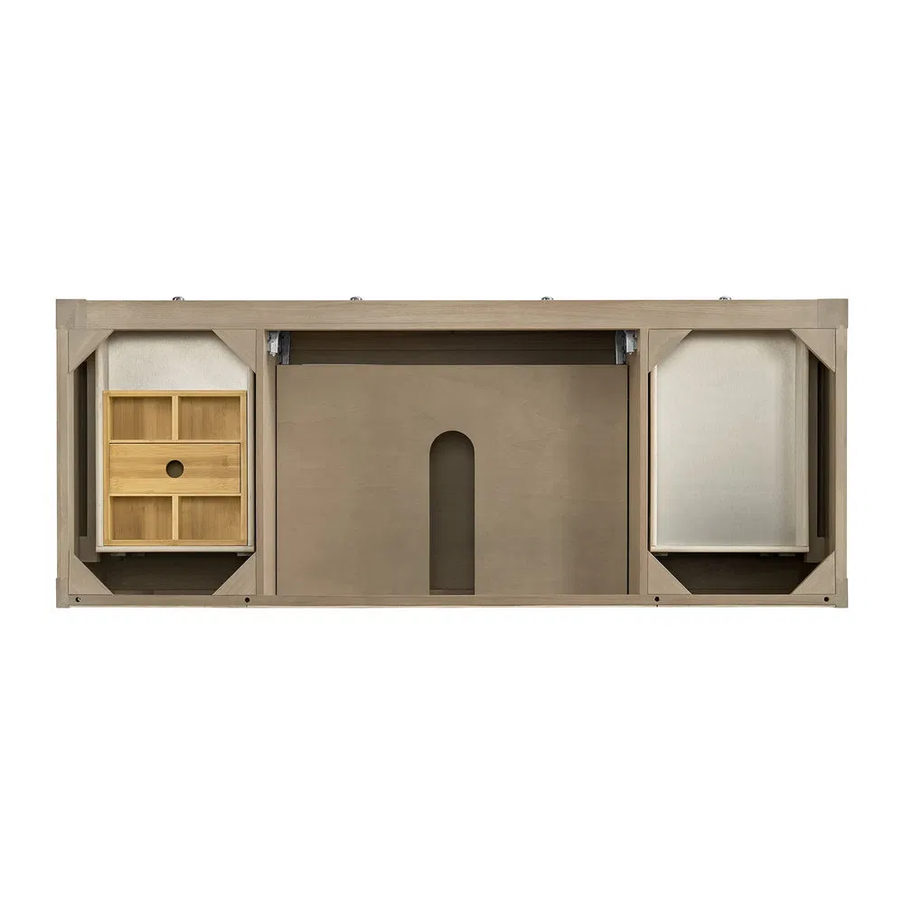 Thailland Factory 72 Double Sink Vanity in Bright White Finish for Luxury Spaces