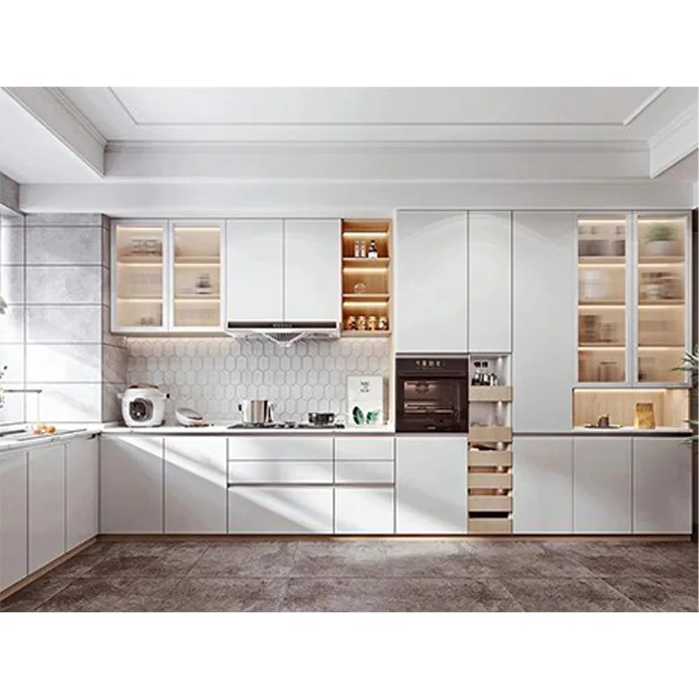 China Top Quality Kitchen Cabinet Storage Modern Free Deign Melamine Wholesale Kitchen Pantry