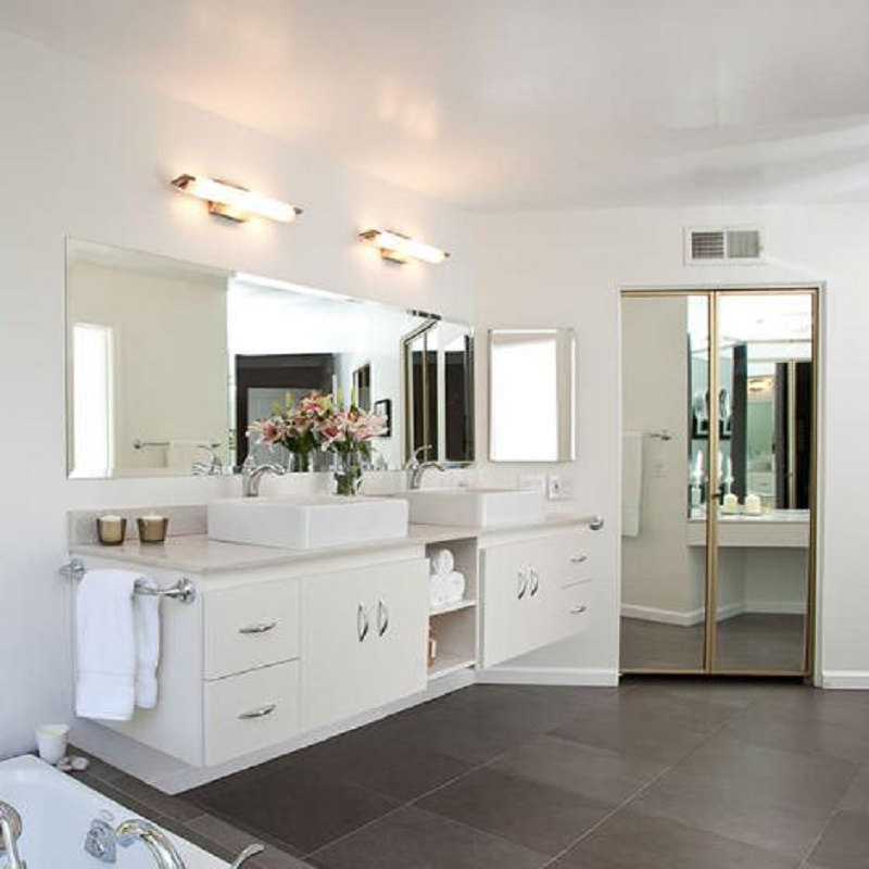 Stylish Floating Bathroom Vanity with Two Sink Configuration