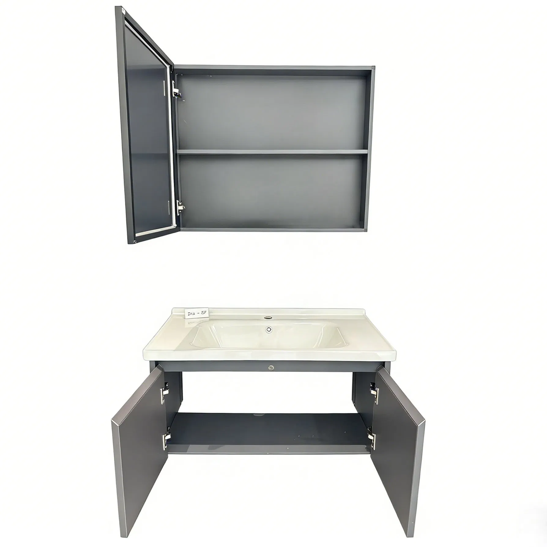 Sk-D02 Pb Board Capacity Strong Stain Resistance Wall-Mount Floating Bathroom Vanity