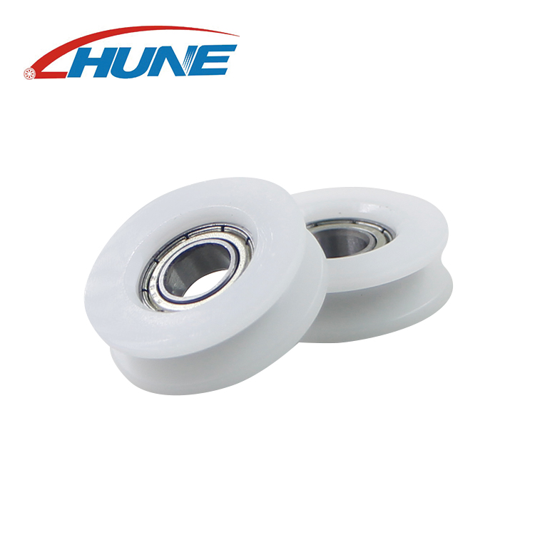 628zz U-Groove Bearing Pulley U0829.5-9 Small Steel POM Plastic Pulley Cabinet Roller Bearing Wheels for Wardrobe Sliding Door Window Nylon Roller
