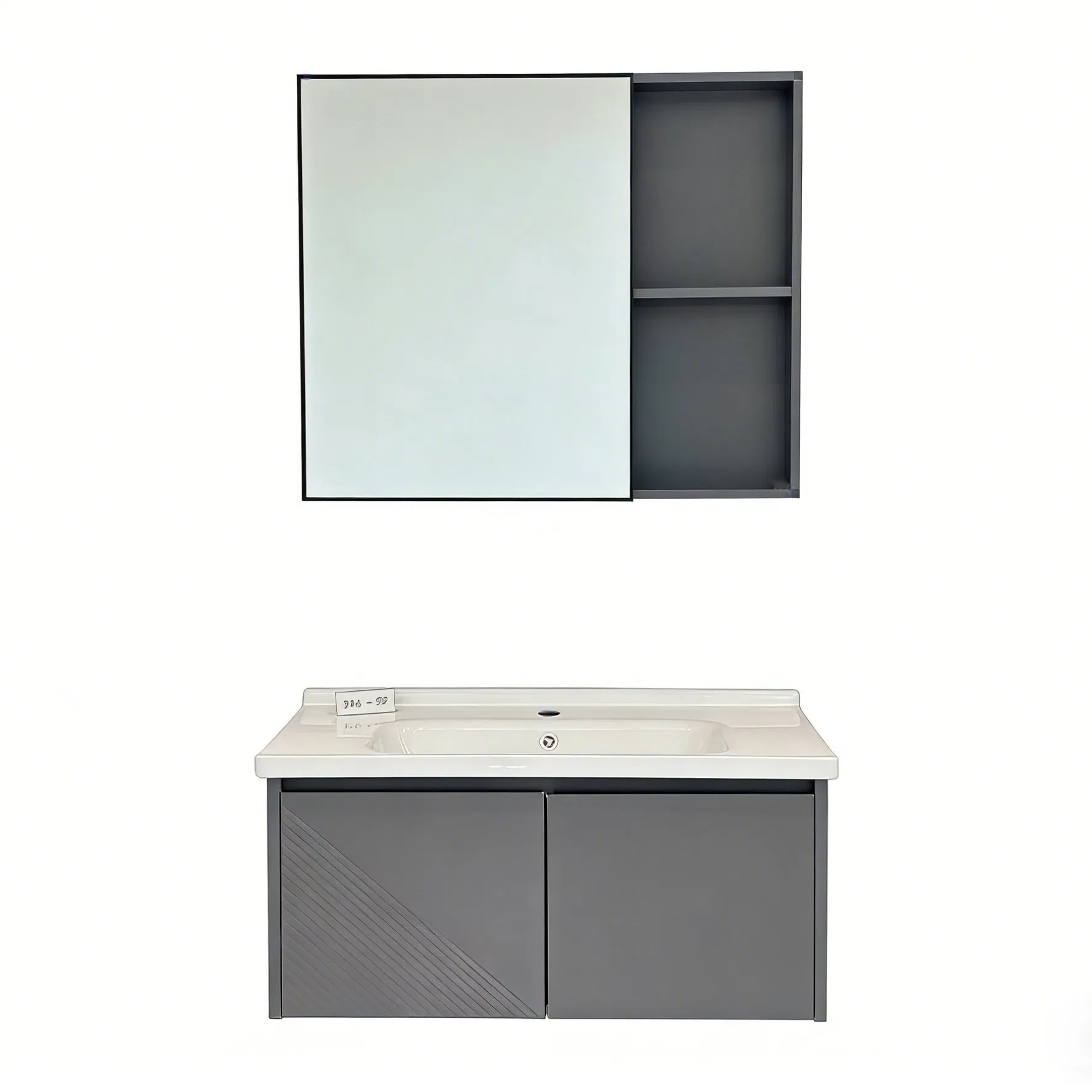 Sk-D02 Pb Board Capacity Strong Stain Resistance Wall-Mount Floating Bathroom Vanity