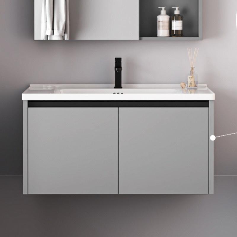 600mm Modern Hotel Wall Mount Luxury Floating Bathroom Vanity Unit with Sink 627-60