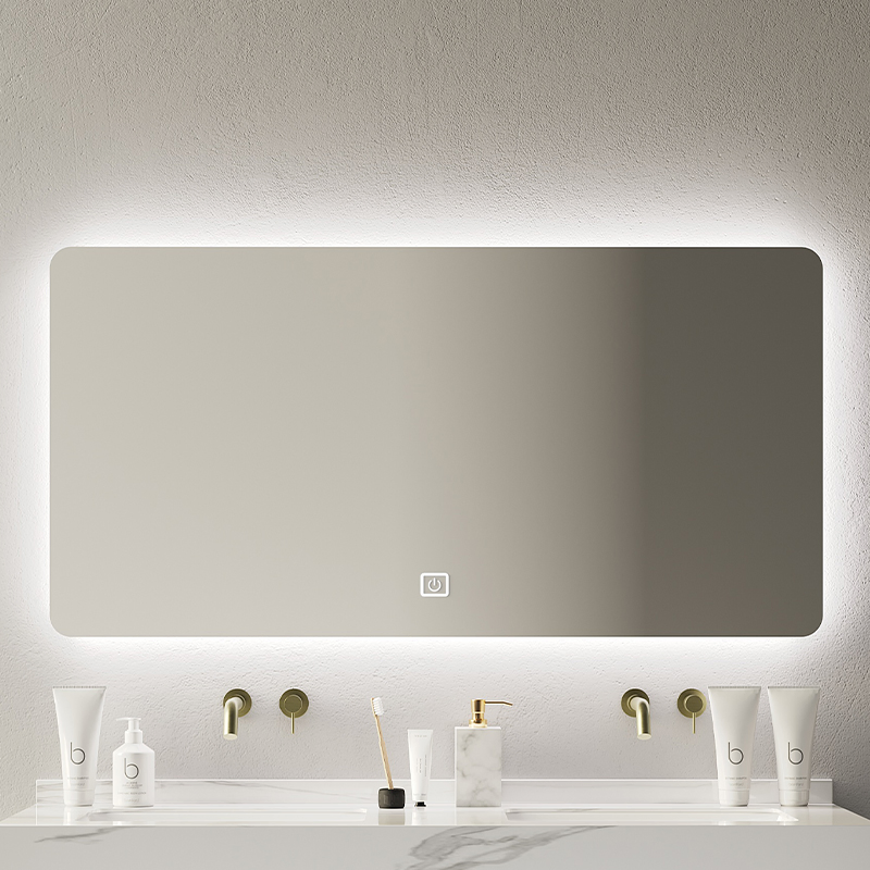 800mm Modern Double Layers Wall Mount Washroom Rock Slate Marble Sink Floating Bathroom Vanity 2523f-80