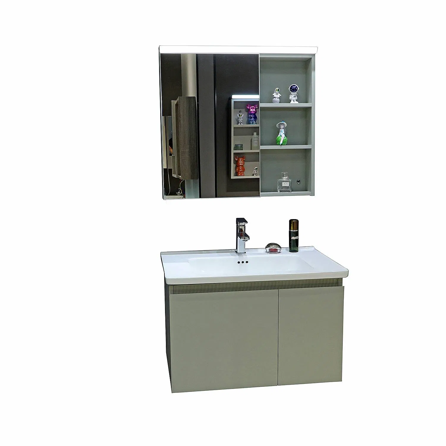 Jataii Bathroom Cabinet Modern Bathroom Cabinets with Linen Tower Featuring 3 Bathroom Count
