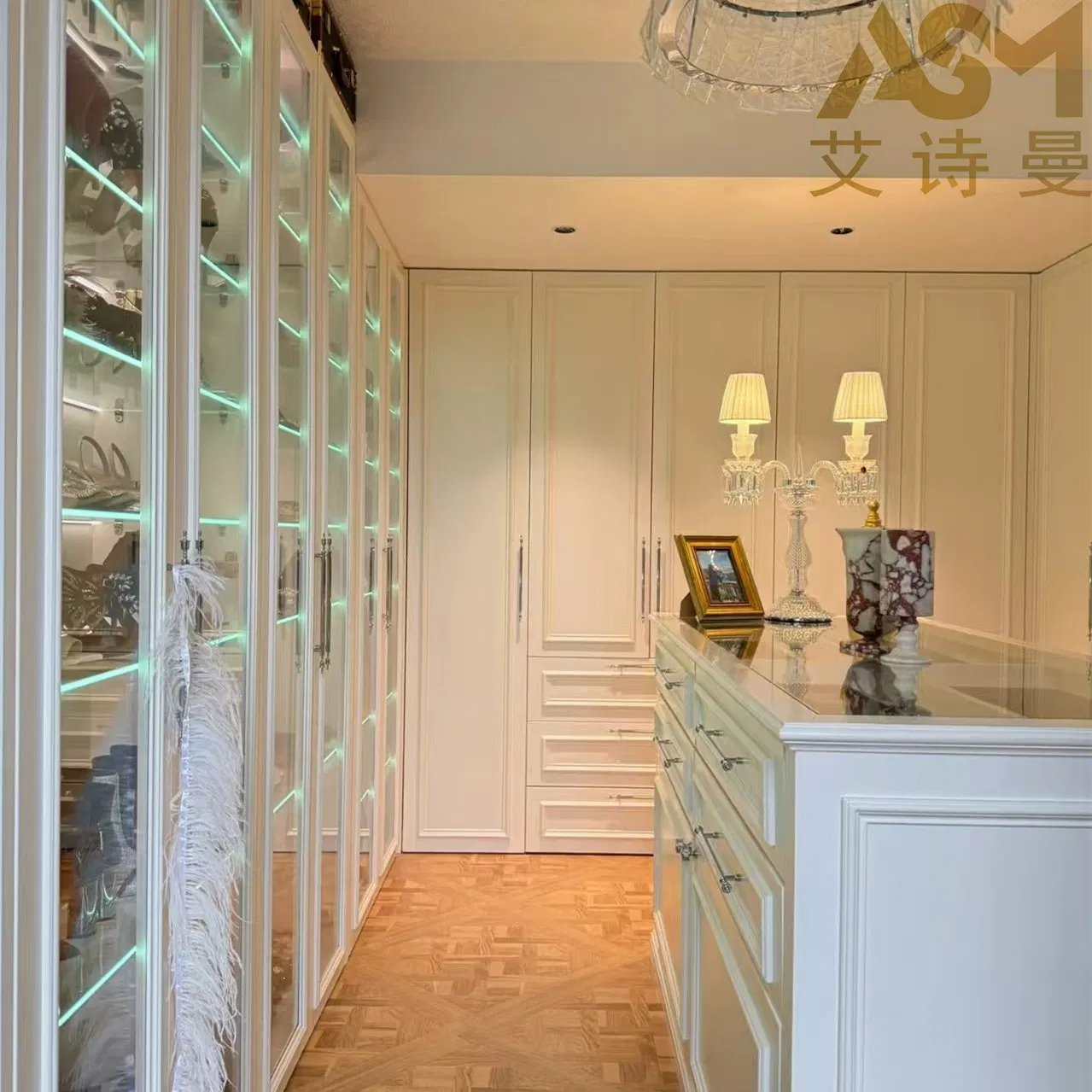 Asm Industrialsignature Wardrobe Collection Project Bedroom Furniture Customized Sliding Door Wood Built in Walk in Wardrobe