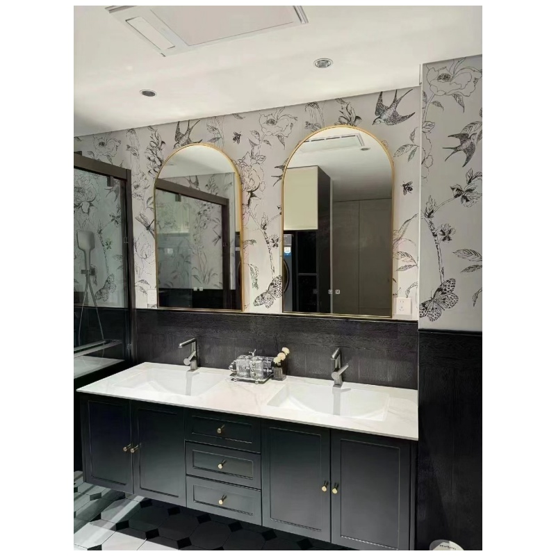 Simple Bathroom Cabinet Marble Top Cabinet Bathroom Sink Floating Vanity