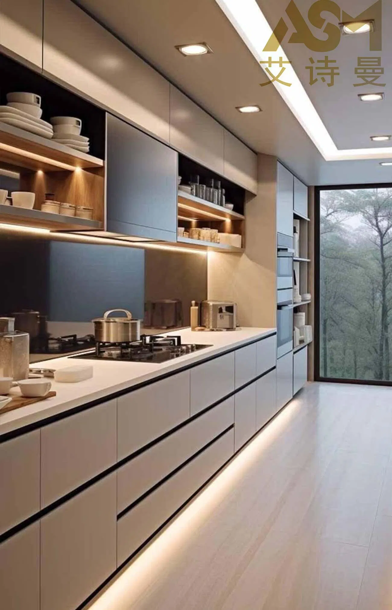 Modern Cabinet Unit with Sleek Visual Appeal