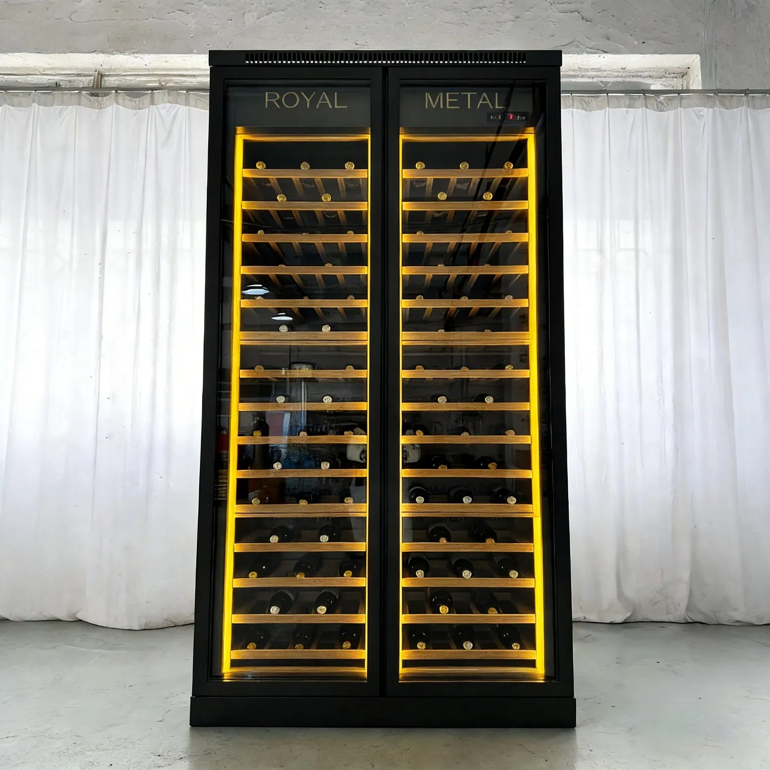 Wine Storage Cabinet with Advanced Temperature Regulation Features