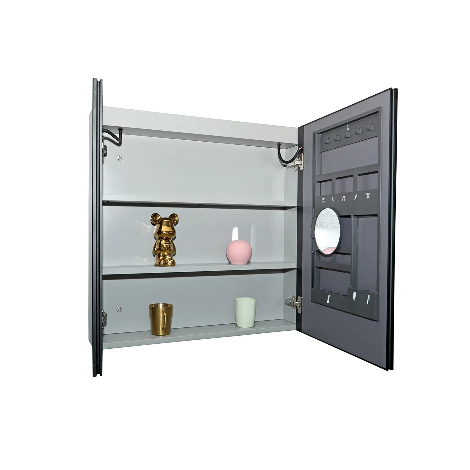 Jataii Bathroom Cabinet Trendy Bathroom Cabinets with Linen Tower and 5 Bathroom Count Design