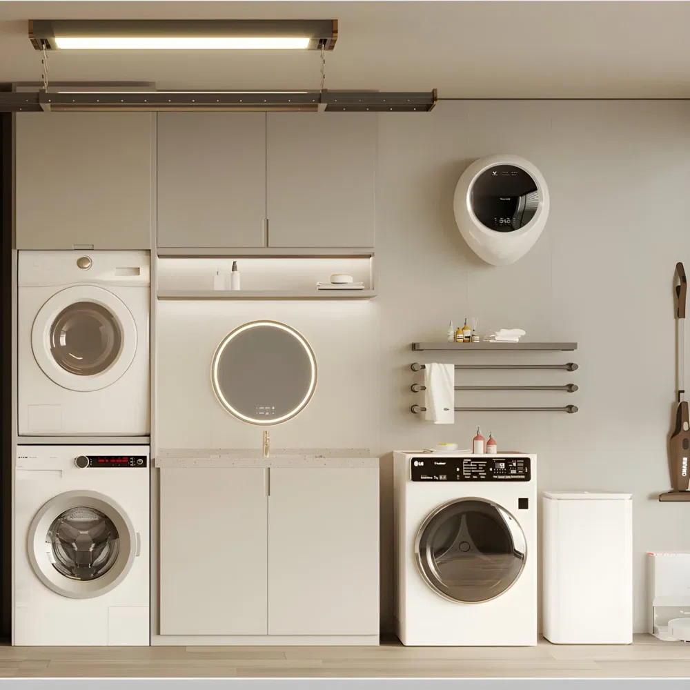 Laundry Room Custom Modern Furniture Storage Cabinet Washstand