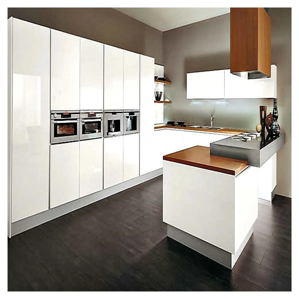 Cbmmart Foshan Factory Kitchen Manufacturer Matt White Kitchen Cabinet