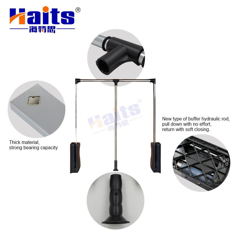 Pull-Down Wardrobe Lifter Hanger Urable Closet Hanger Hardware Manufacturer