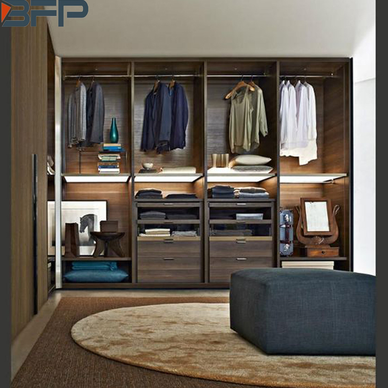 Aluminum Profile Frame Sliding Door Bedroom Wardrobe Closet Furniture Designs