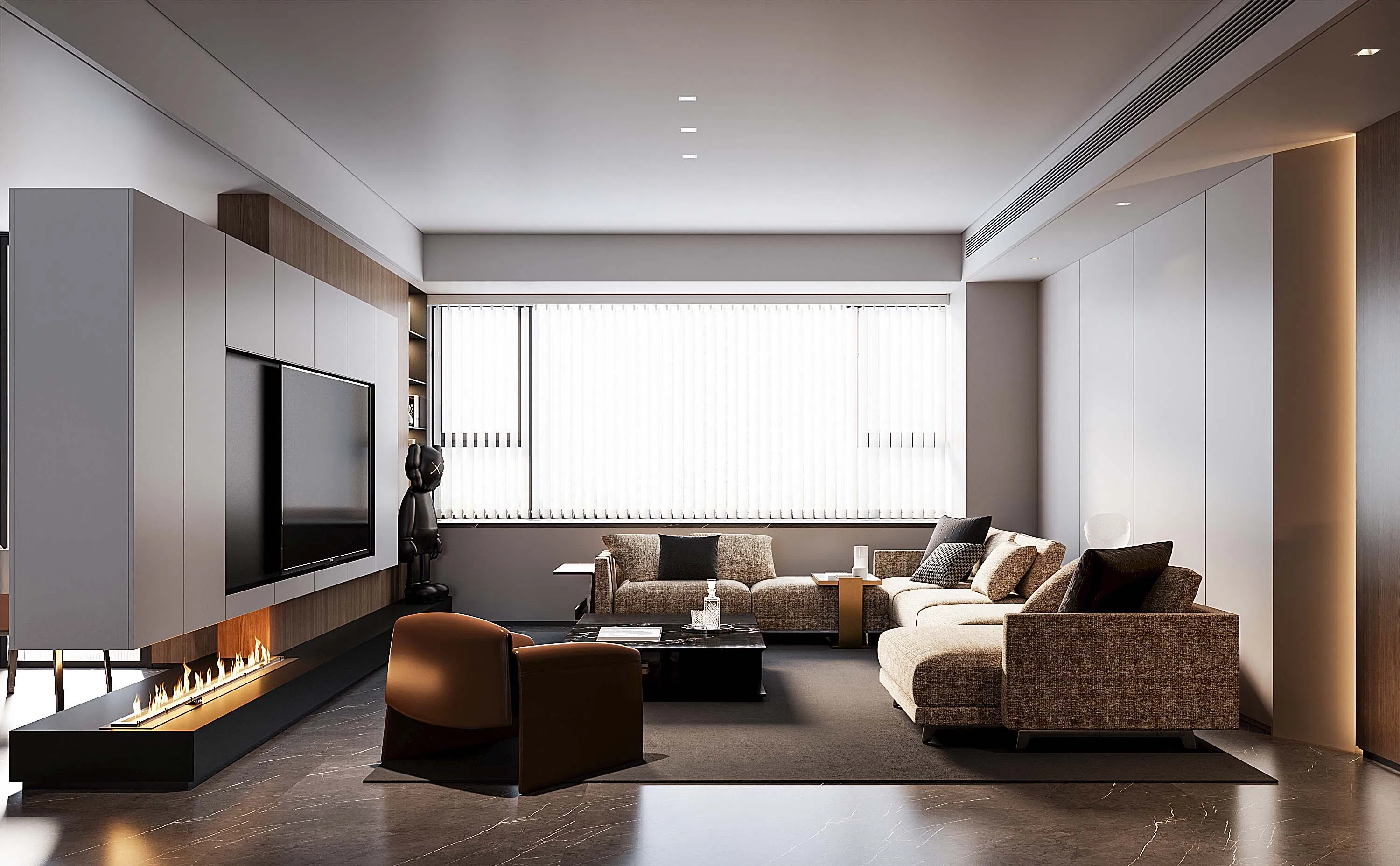 Stylish High-End Wine Storage Cabinet for Living Spaces