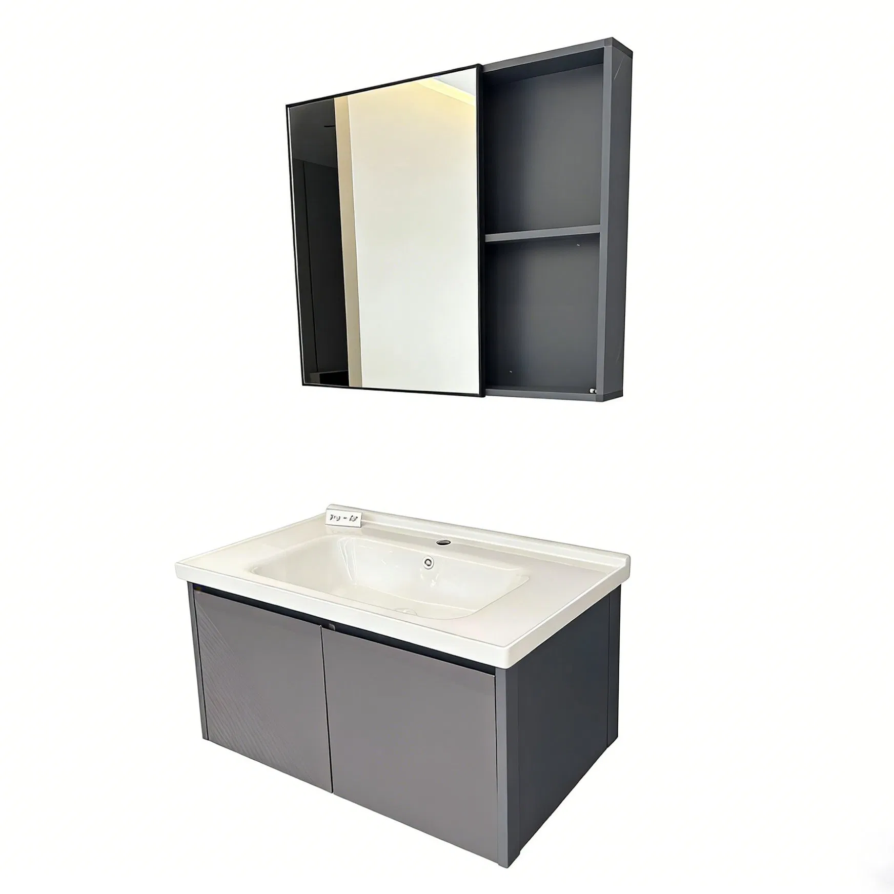 Sk-D02 Pb Board Capacity Strong Stain Resistance Wall-Mount Floating Bathroom Vanity