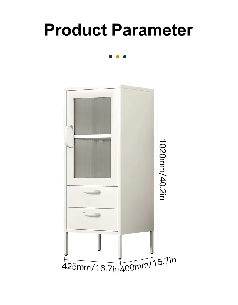 Hotel Steel Cabinet with Two Under Drawers for Guest Room Linen and Amenity Storage