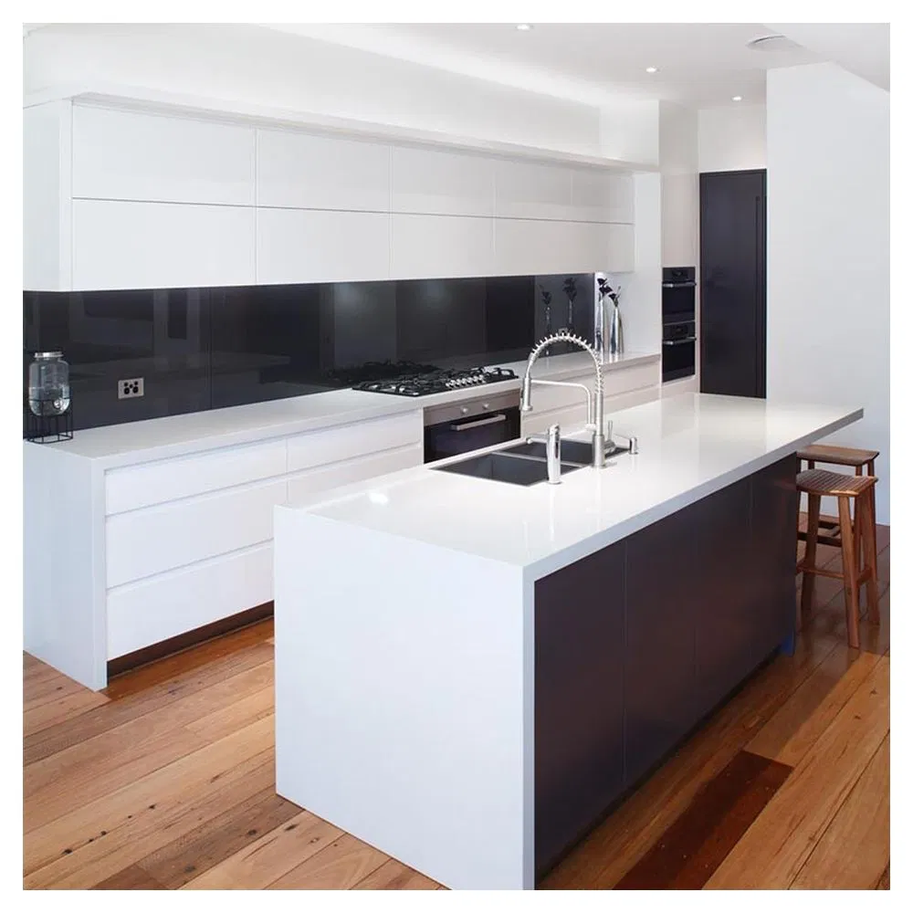 Cbmmart Kitchen Cabinet Modern Wardrobe White Beech Wood Rubber Wood Cabinets