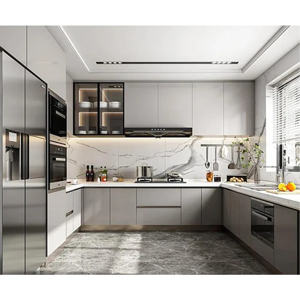 China Top Quality Kitchen Cabinet Storage Modern Free Deign Melamine Wholesale Kitchen Pantry