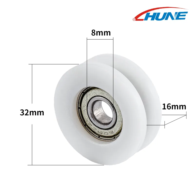 Plastic Pulley Cabinet Roller