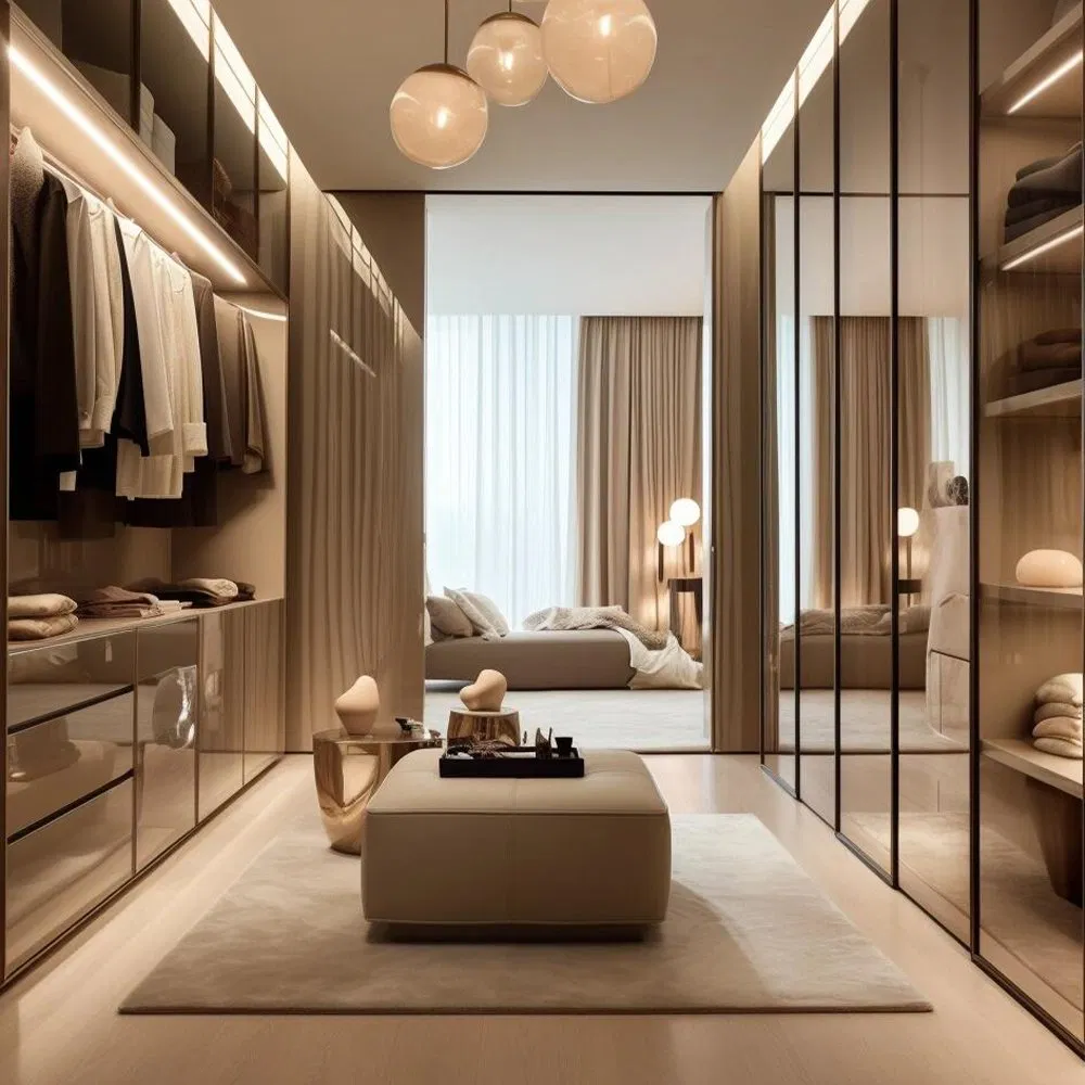 Waymove Best Quality Factory Plastic Modern Bedroom Closet Fitted Melamine Fold Wardrobe