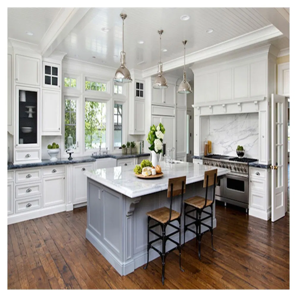 Wooden Kitchen Cabinets Set for Condo Open Modern Furniture Cuisine Complete Farmhouse Modular Cabinets