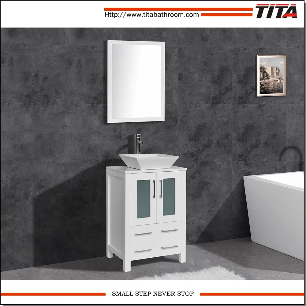 Double Sink Modern Bathroom Vanity T9161