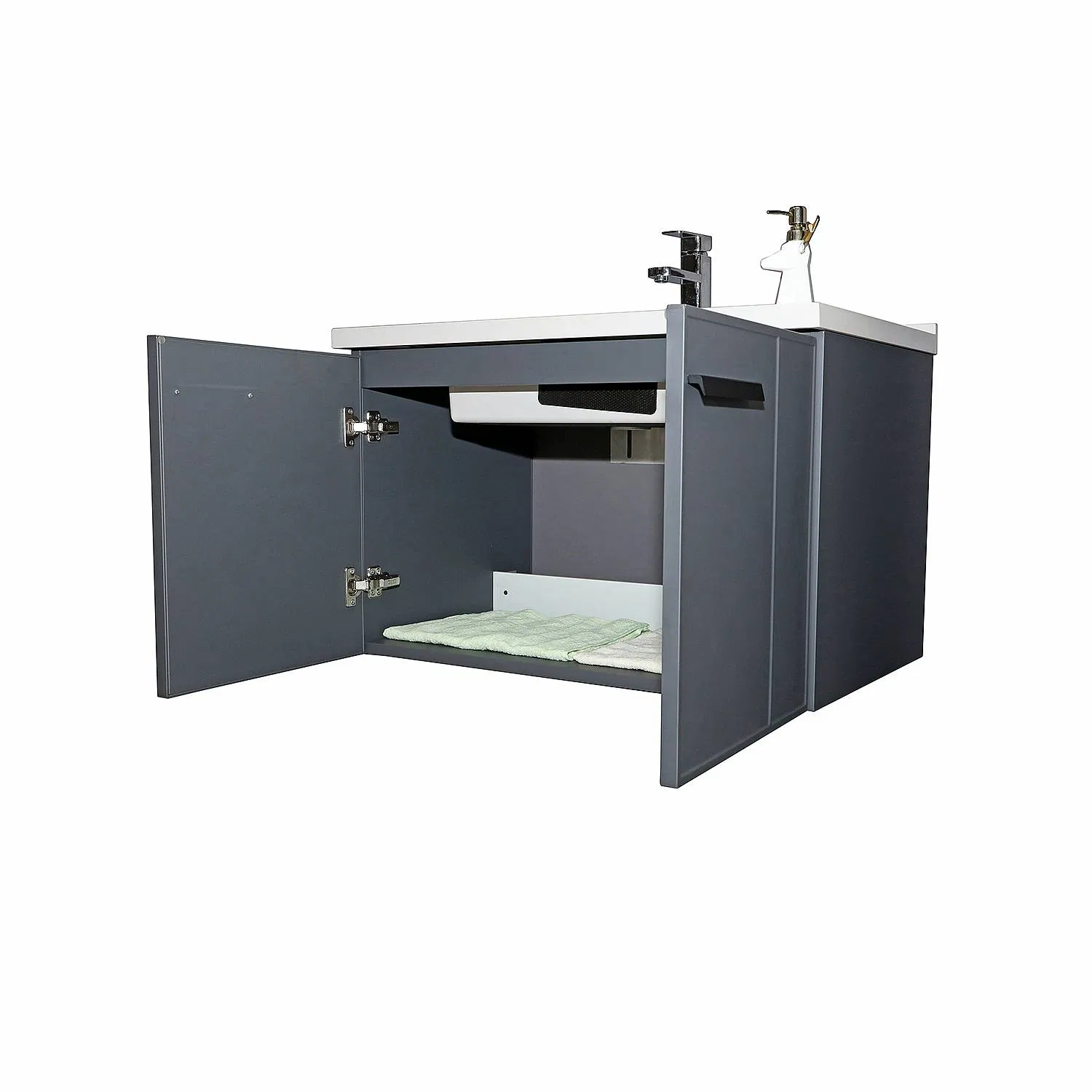 Jataii Bathroom Cabinet Functional Bathroom Cabinets with Linen Tower for 3 Bathroom Count