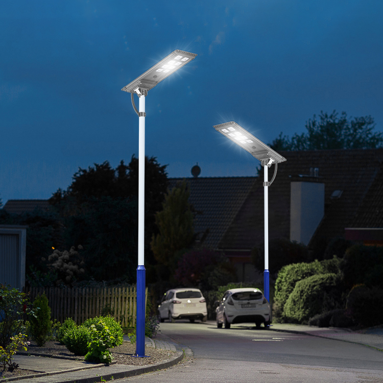 Outdoor IP66 Waterproof Streetlight 40W 50W 60W 80W 100W 120 W Integrated All in One Solar Street Light