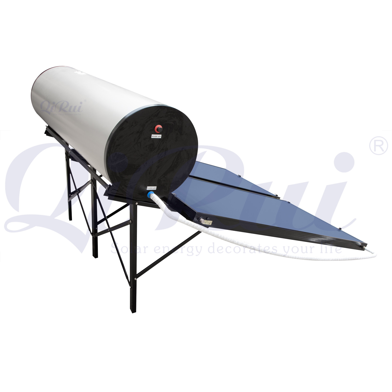 100L 150L 200L 250L 300L Split Connection Heating System Enamel Jacket Tank Flat Plate Solar Hot Water Heater