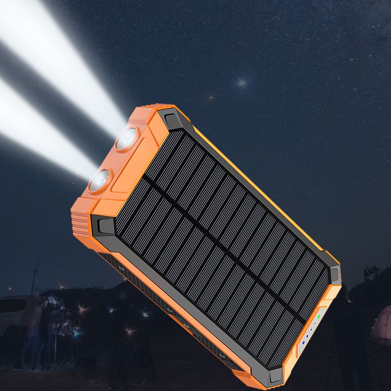 New Arrive Hy-2101 Type C Micro Usb With Line Power Banks Station 3 In 1 Solar Emergency Power Bank Outdoor