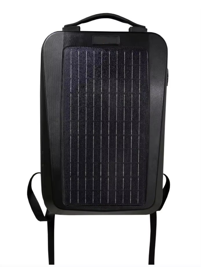 Factory Direct Supplier Khaki Green Enjoy Rolling Solar Charging Backpack with Custom Wholesale Professional