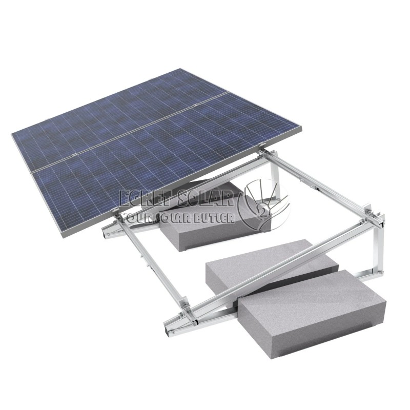 Easy Install Ballasted Mount Flat Roof Solar Mounting Systems