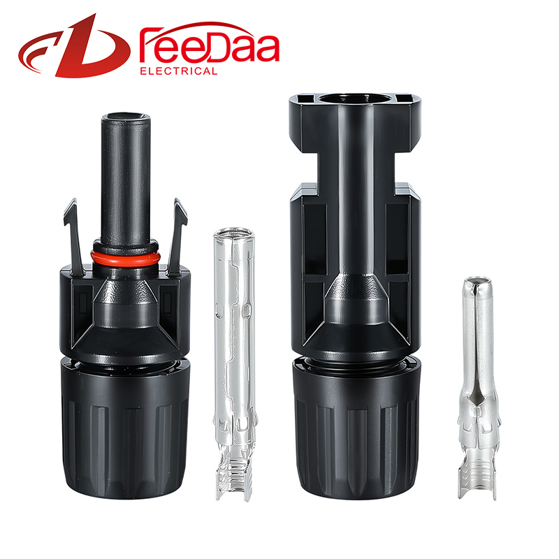 High Strength PPO Solar Connector UV Resistant 67 Waterproof DC PV Connector Compatible With MC4 For Outdoor Solar Energy Panel