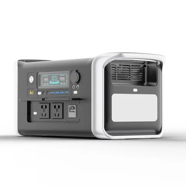 High Capacity Outdoor Camping Emergency Portable Power Stations 1000W Solar Power Station 2000W Power Generators