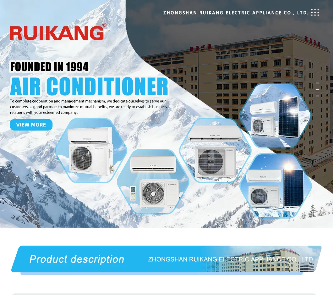 Solar Split System Cooling Unit Low Power Consumption Household Air Conditioner