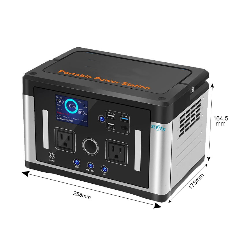 Hot Selling Portable Handle Lithium Battery Portable Solar Generator Power Stations with Fast Charging