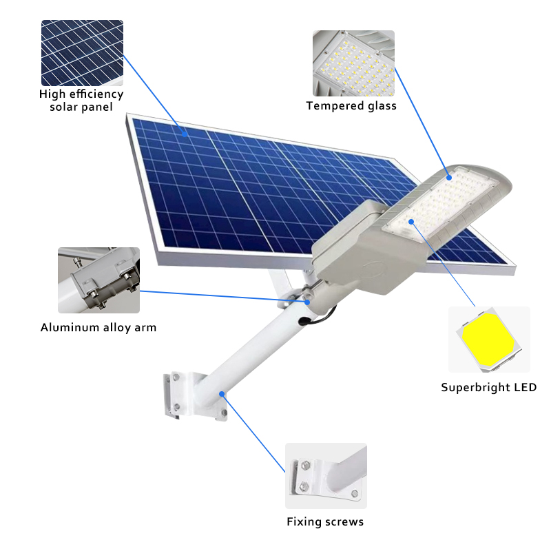 Hight Quality Outdoor Solar Lights 100w 200w 300w Solar Street Lamp