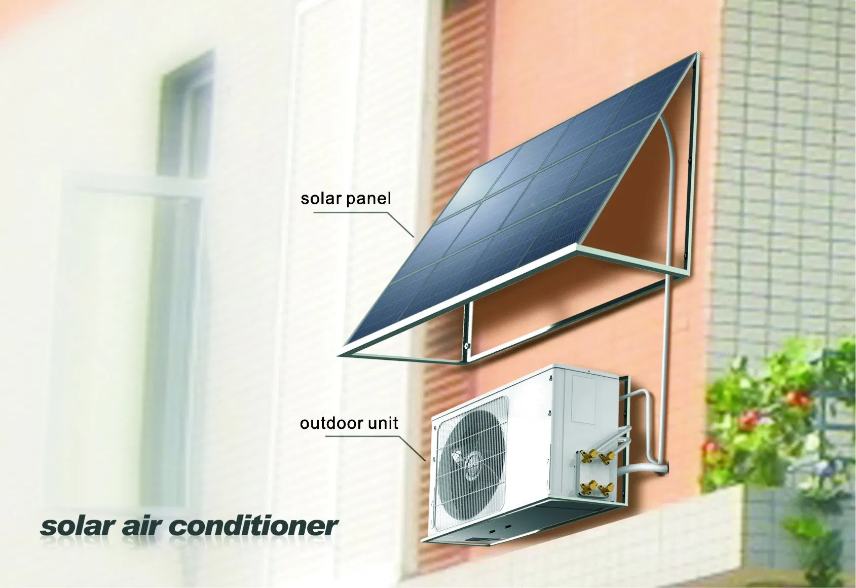 Saving Power 90% Acdc on/off Grid Direct Solar Panel Air Conditioner