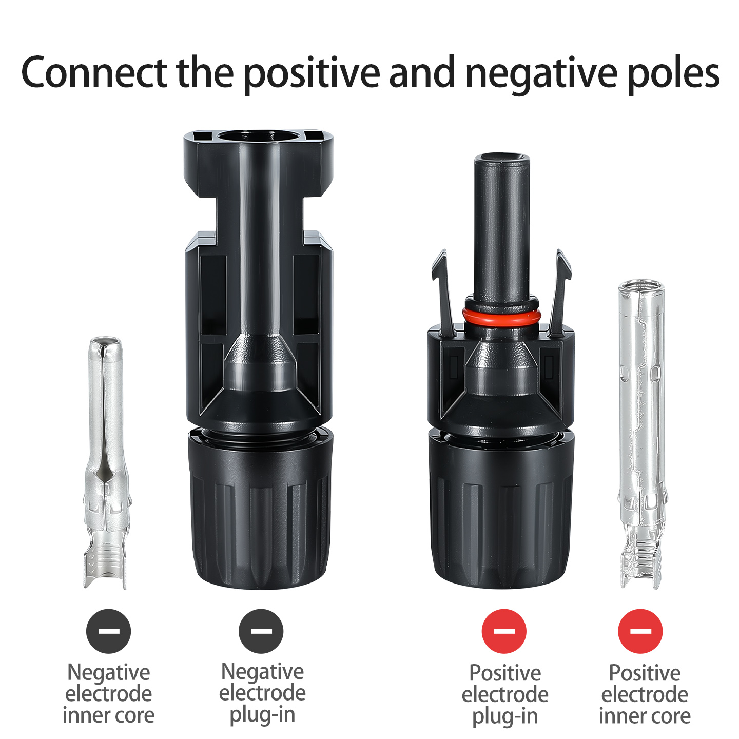 High Strength PPO Solar Connector UV Resistant 67 Waterproof DC PV Connector Compatible With MC4 For Outdoor Solar Energy Panel