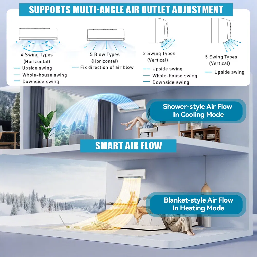 12000BTU Solar Powered Air Conditioner Solar System AC DC Hybrid Air Conditioner