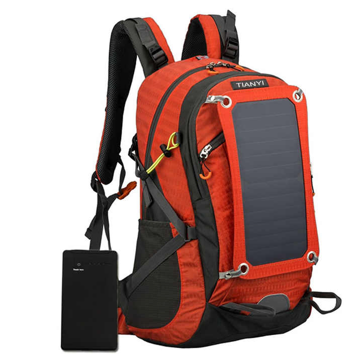 Waterproof Outdoor Travel Portable Solar Panel Laptop Backpack
