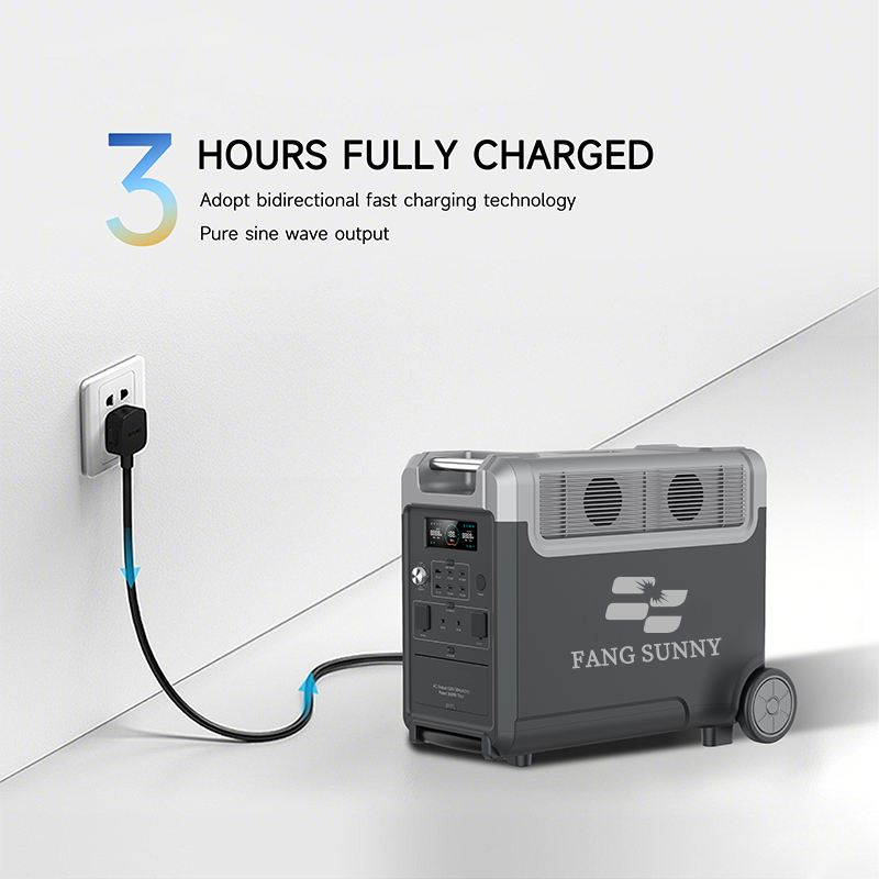 Portable Station 3600W 3840Wh Solar Generator for Mobile Camping Pure Sine Wave External Battery Solar Panel Car