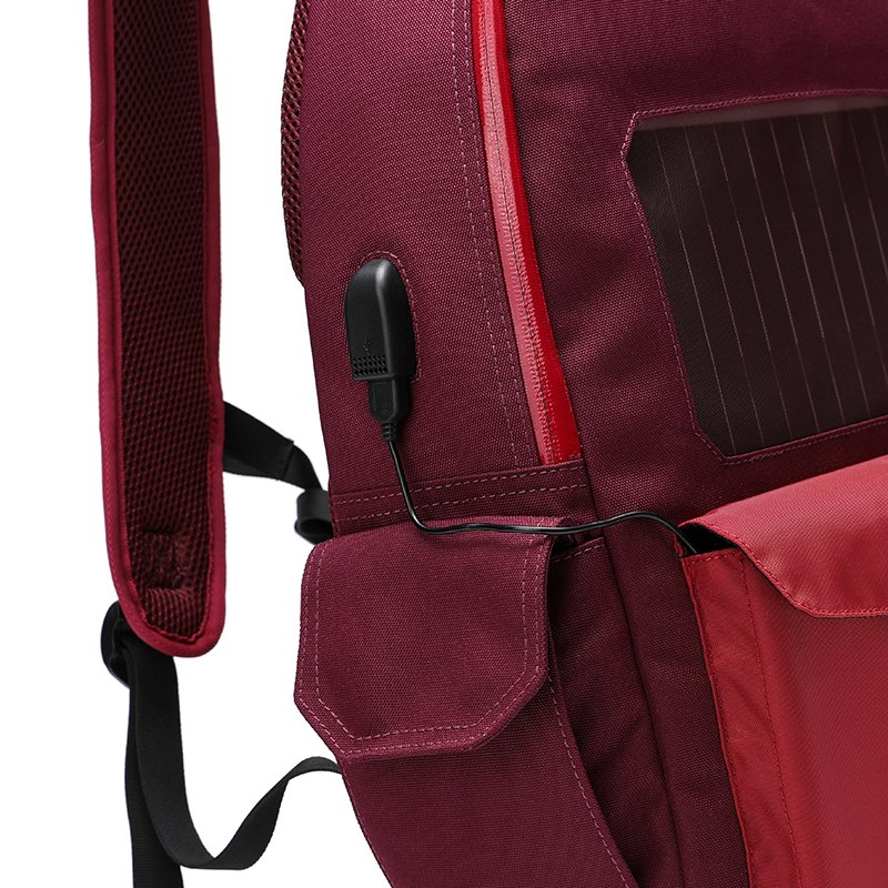 Fashion Design Solar Panel Backpack Cycling Bike Safety LED Flash Light Backpack (RS190204-5)