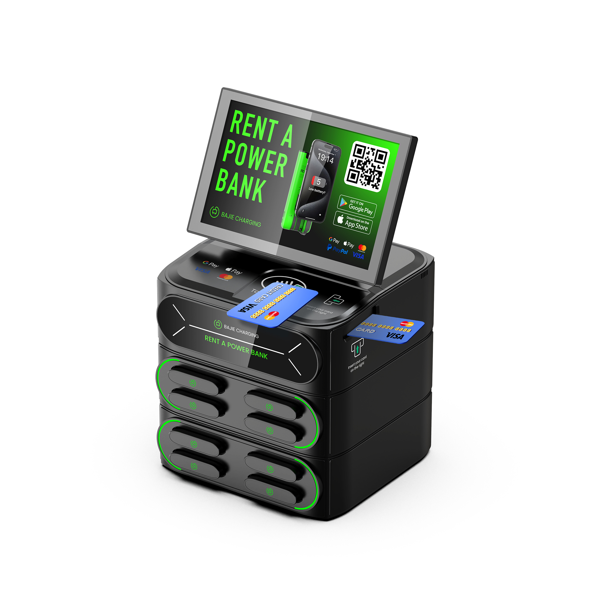 Portable Power Station for Multiple Devices LED Display Touch Screen DC High-Capacity Input Li-Polymer Battery 60W Output
