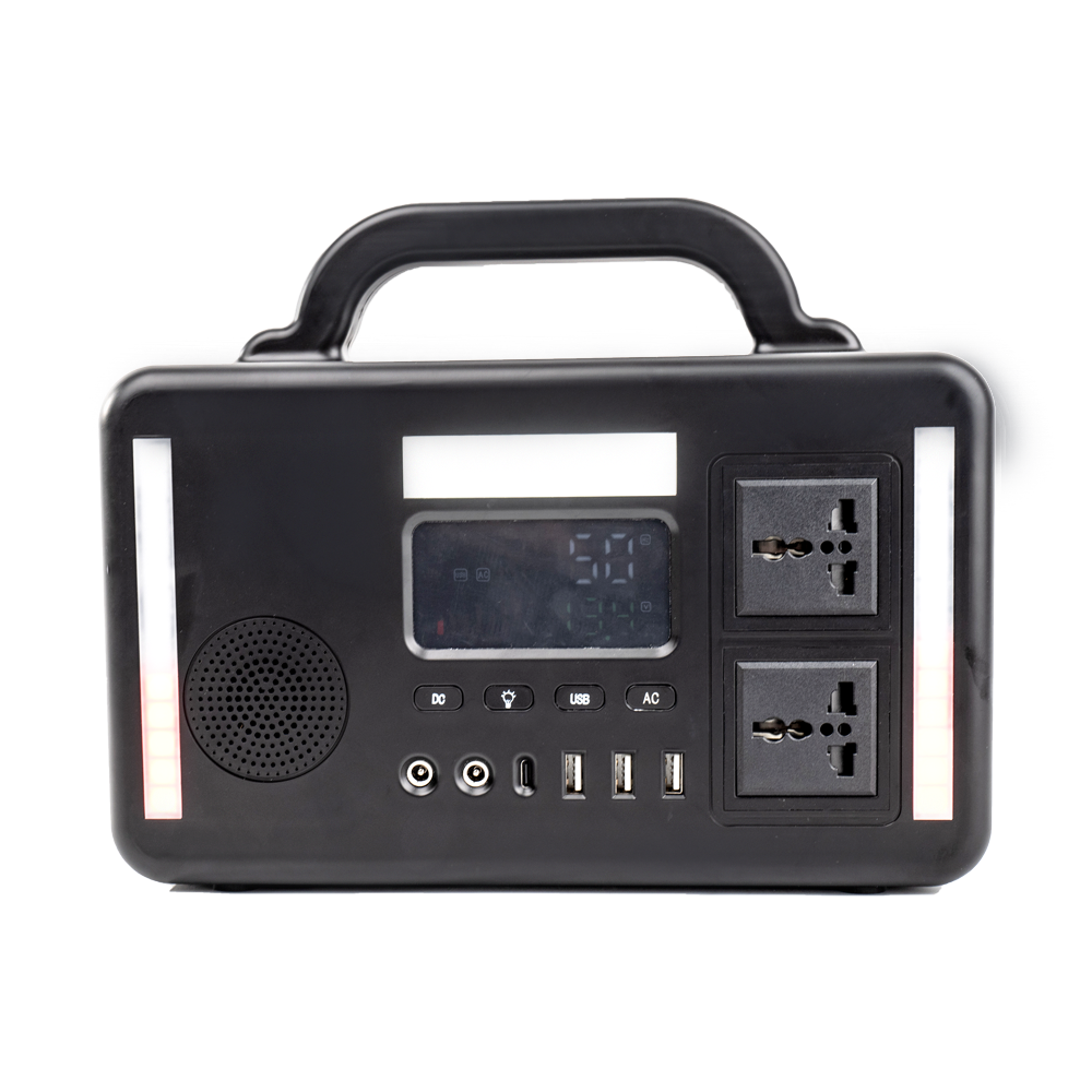 300W Pure Sine Wave Outdoor Camping Power Station Portable Lithium Solar Generator 192Wh with Bluetooth Audio Solar Panel Source