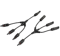 DC1000V 30A Y4 Solar Connectors Kit Y Branch Parallel PV Adapter Cable Plug Male/Female Power Solar Panel Copper for MC4