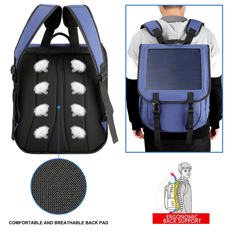 New Design Laptop Solar Backpack